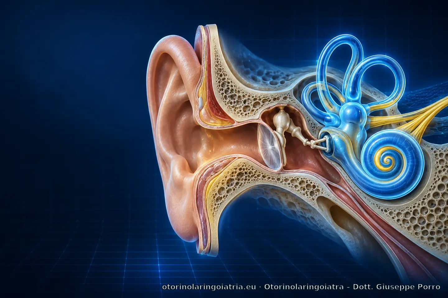 Anatomia dell’orecchio, della coclea e del sistema vestibolare